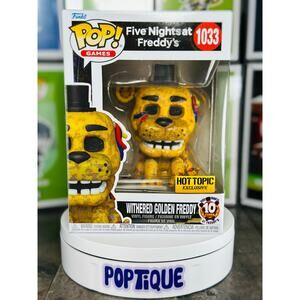 Five Nights at Freddy's Withered Golden Freddy Funko Pop! #1033 - HT Exclusive